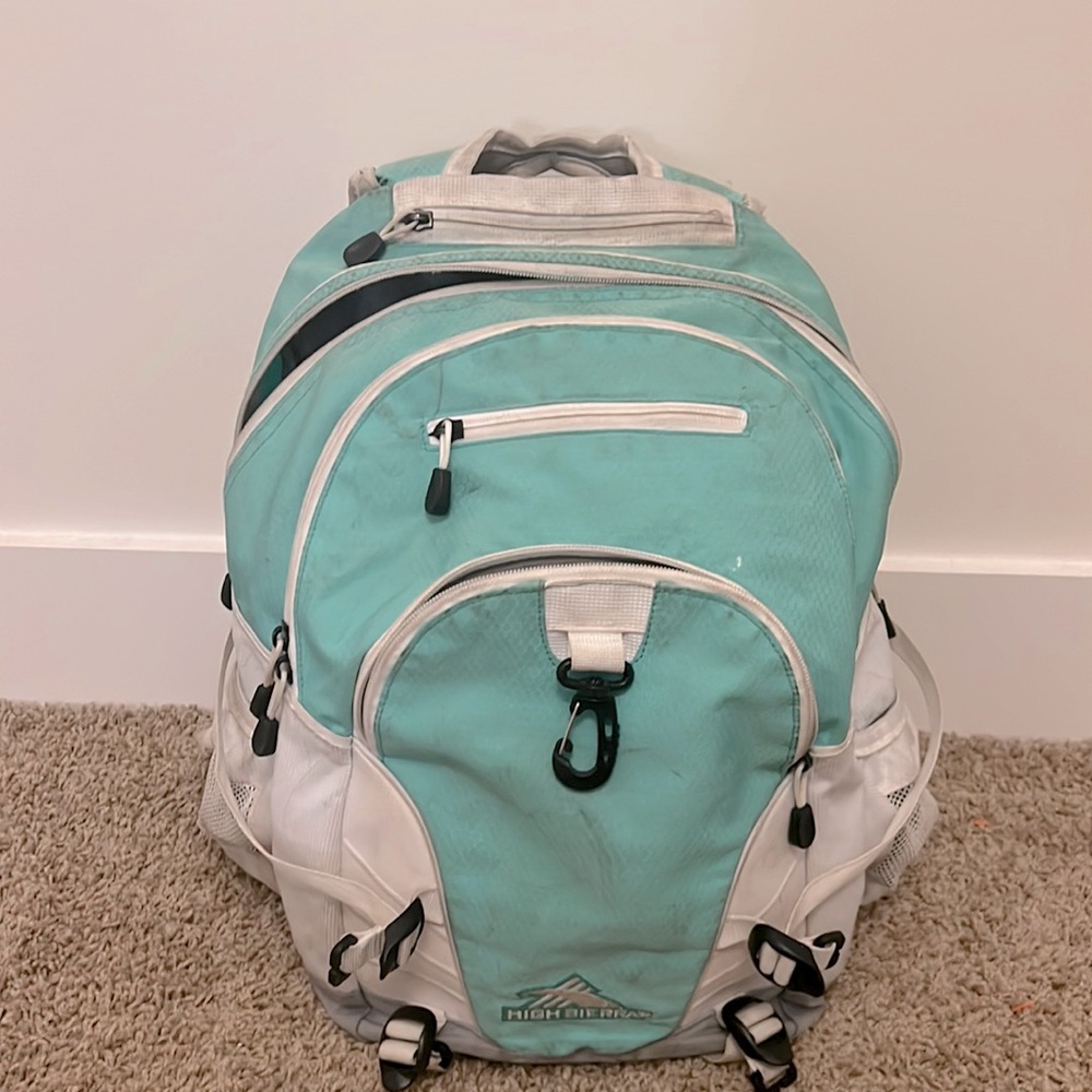 This bag is in really good shape no holes and a few dark spots.